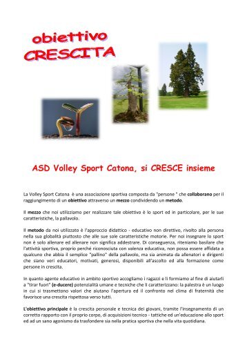 ASD Volley Sport Catona Volley Sport Catona, si CRESCE insieme ...