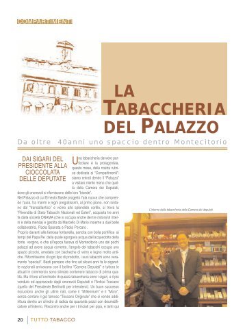 L' “onorevole” tabaccheria di Montecitorio - TuttoTabacco