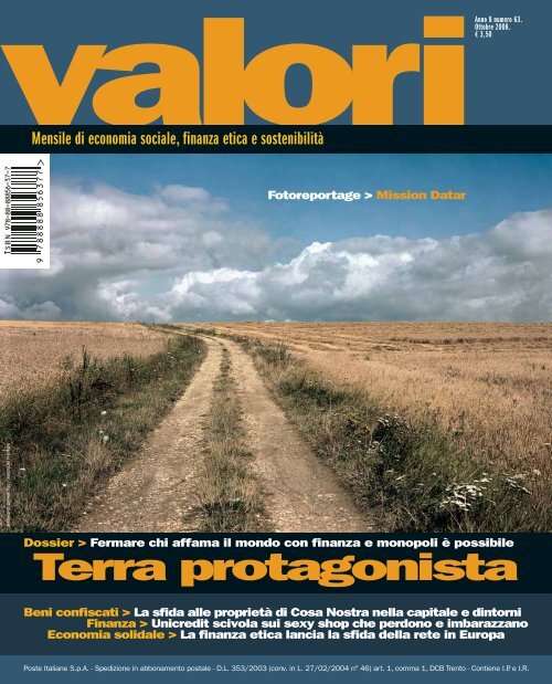 Terra protagonista - Valori