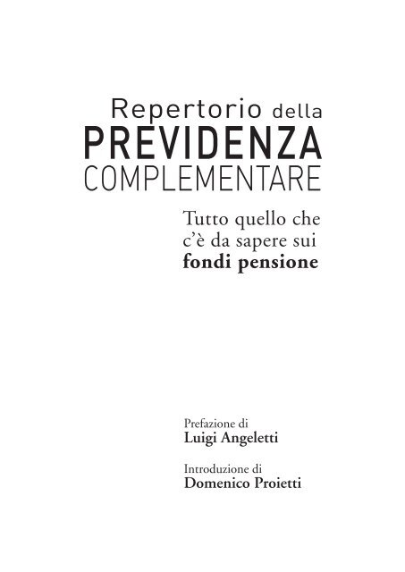 Repertorio della previdenza complementare (2010) - Uil