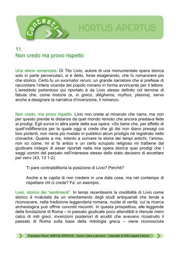 11. Non credo ma provo rispetto - Edu.lascuola.it