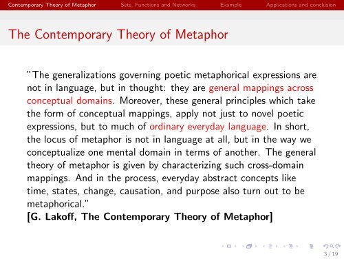 A Neural-Symbolic Approach to the Contemporary Theory of Metaphor