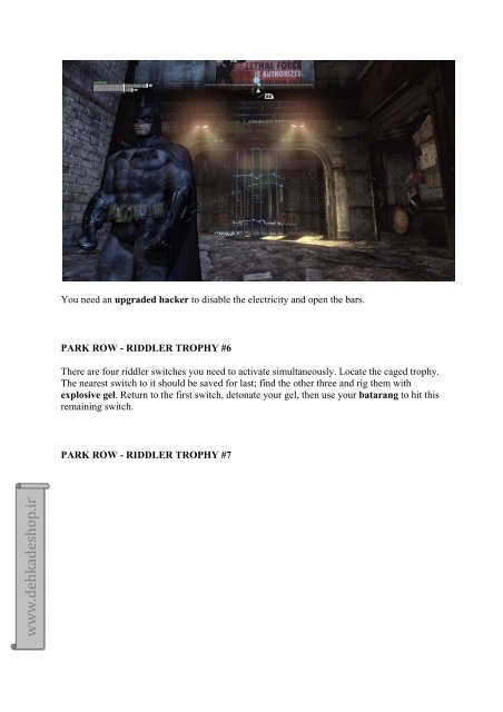 Batman: Arkham City Riddler guide