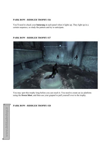 Batman: Arkham City Riddler guide