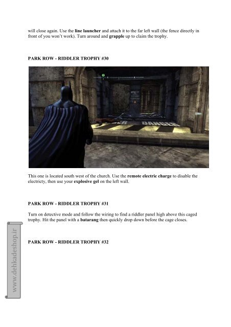 Batman: Arkham City Riddler guide