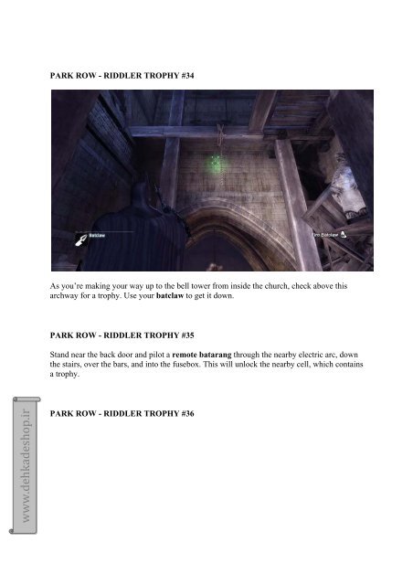 Batman: Arkham City Riddler guide