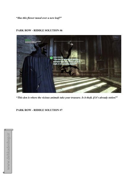 Batman: Arkham City Riddler guide