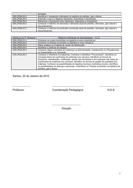 Plano de Aula 2012 - Unimes