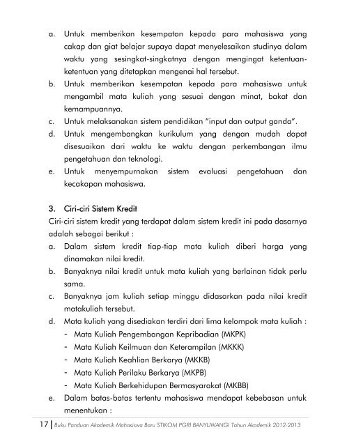 Buku Panduan Akademik 2012-2013 - Stikom Banyuwangi