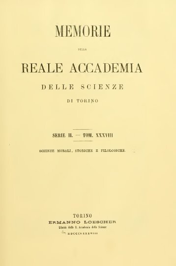 Memorie della Reale accademia delle scienze di Torino - Alin Suciu