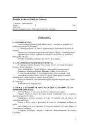 histria medieval (poltica e cultura) - Faculdade de Letras da ...