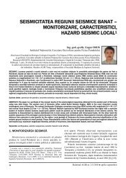 seismicitatea regiunii seismice banat – monitorizare ... - Agir