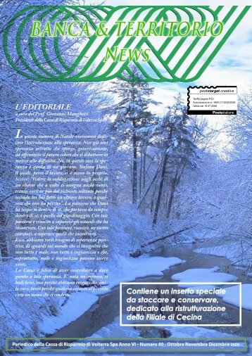 Dicembre - Cassa di Risparmio di Volterra