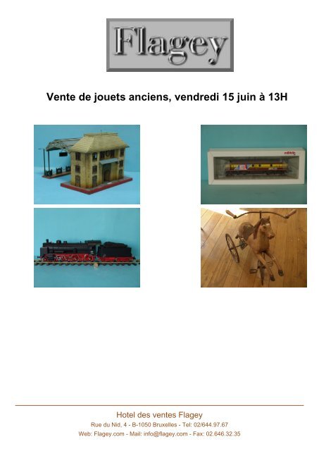 Vente de jouets anciens, vendredi 15 juin à 13H - Auction In Europe