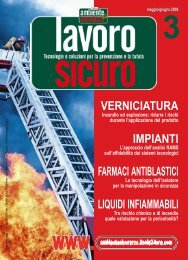 impianti farmaci antiblastici verniciatura liquidi infiammabili