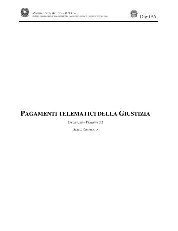 PAGAMENTI TELEMATICI DELLA GIUSTIZIA - Portale Servizi ...