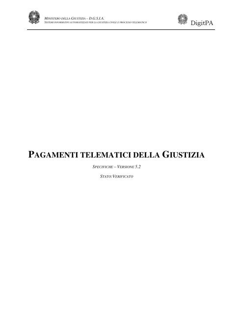 PAGAMENTI TELEMATICI DELLA GIUSTIZIA - Portale Servizi ...