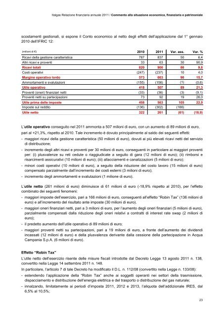 attività non correnti - Italgas