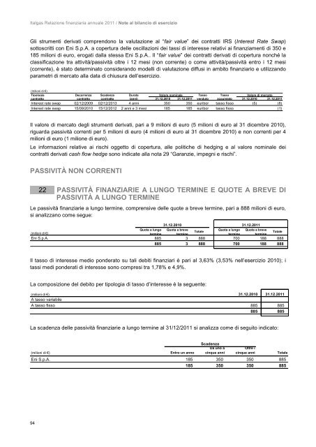 attività non correnti - Italgas