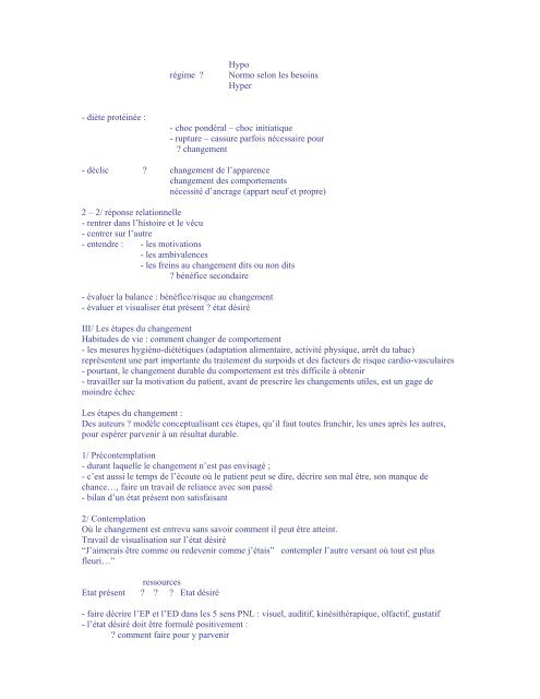 PSYCHOLOGIE DE L'OBESITE - aepu.lu