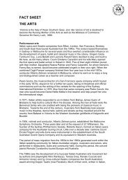 Fact sheet the arts - Co.As.It