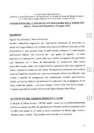 INTERVENTO DEL CAPO DI STATO MAGGIORE DELUESERCITO ...