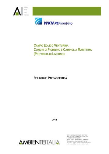 Relazione Paesaggistica - Eolico Venturina