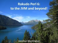 Rakudo Perl 6: to the JVM and beyond!