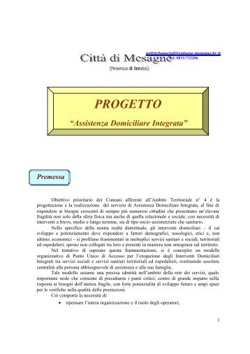 PROGETTO ADI - Comune di Cellino San Marco