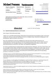 Offener Brief – Handwerkspräsidenten-Skandal - Kammerspartakus