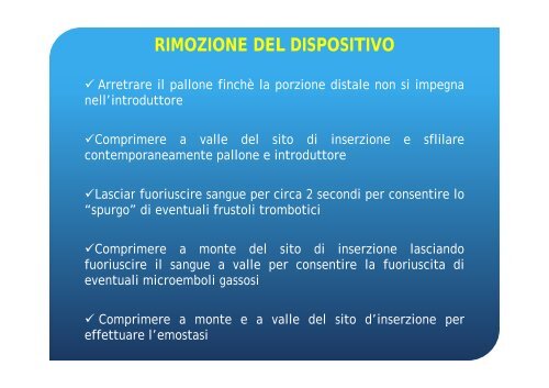 TECNICA DI RIMOZIONE DEL CONTROPULSATORE AORTICO (M ...