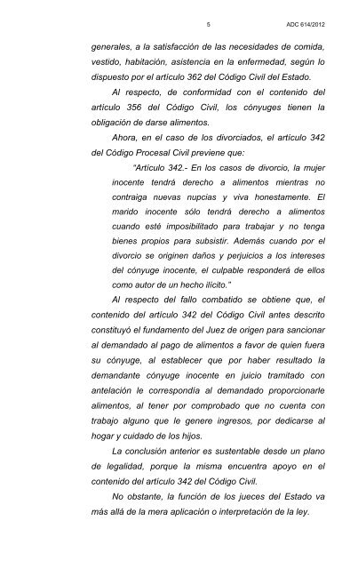 AMPARO DIRECTO CIVIL 614/2012 - Consejo de la Judicatura ...