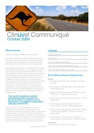 Clinuvel Communiqué - Clinuvel Pharmaceuticals