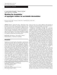 Modeling the deamidation of asparagine residues via succinimide ...