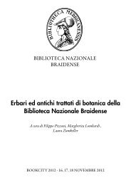 Schede della mostra - Biblioteca Nazionale Braidense