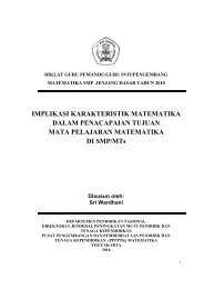 IMPLIKASI KARAKTERISTIK MATEMATIKA DALAM PENACAPAIAN ...