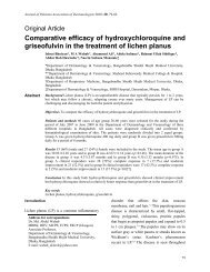 Comparative efficacy of hydroxychloroquine and griseofulvin in the ...