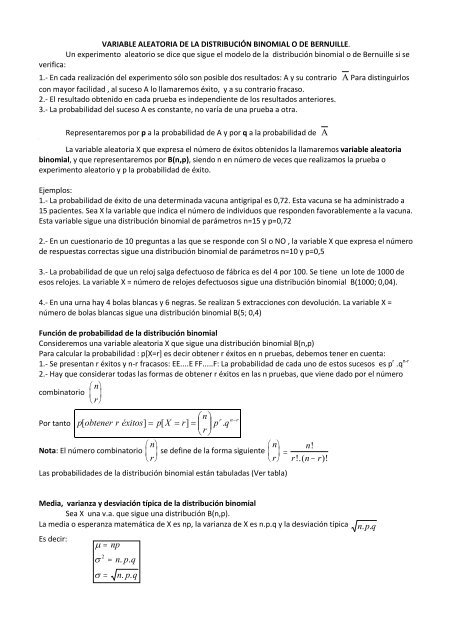 Distribuci n Binomial Y Normal IES Legio VII 