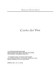 Carta dei Vini - Pierino Penati