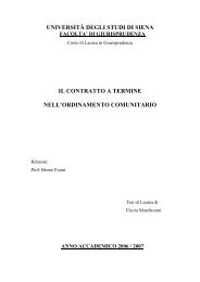 Tesi Flavia Marchionni - Fondazione Prof. Massimo D'Antona