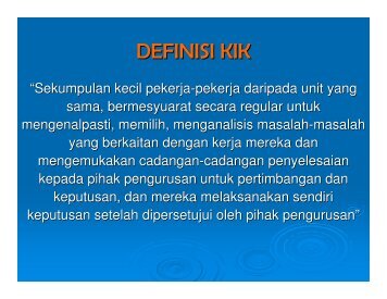 DEFINISI KIK - Pejabat Pendaftar, UTHM