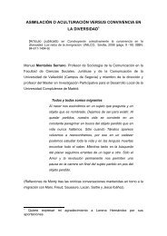 asimilación o aculturación versus convivencia en la ... - Red Cimas