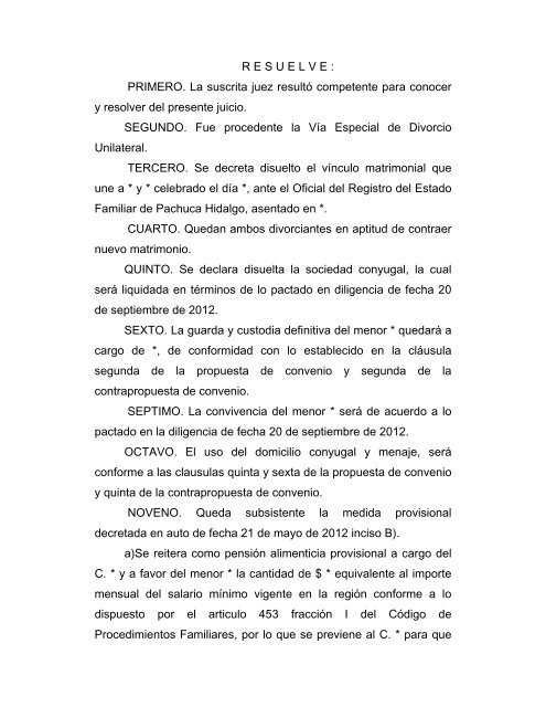 EXPEDIENTE NÚMERO 535/2012 Pachuca de Soto, Estado de ...