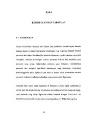 BAB 6 KESIMPULAN DAN CADANGAN - UTM