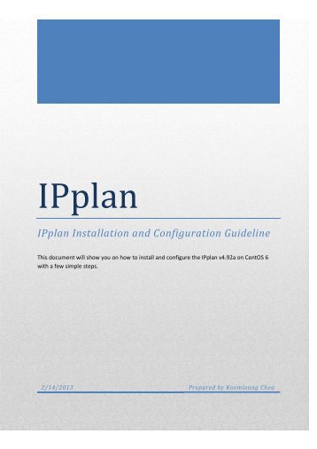 ipplan-installation-and-configuration-guideline-centos-6