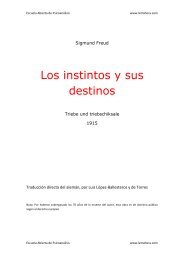 Los instintos y sus destinos (1915) - Escuela abierta de psicoanálisis