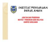 INSTITUT PERGURUAN DARUL AMAN - IPG Kampus Darulaman