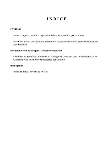 Revista de Derecho Parlamentario Nº 11 - Honorable Cámara de ...