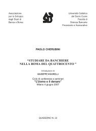 Download - Associazione per lo Sviluppo degli Studi di Banca e Borsa