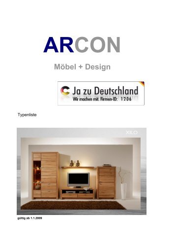 Möbel + Design - ARCON Gmbh & Co. KG